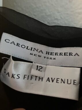 Carolina Herrera Black Flowy Pants